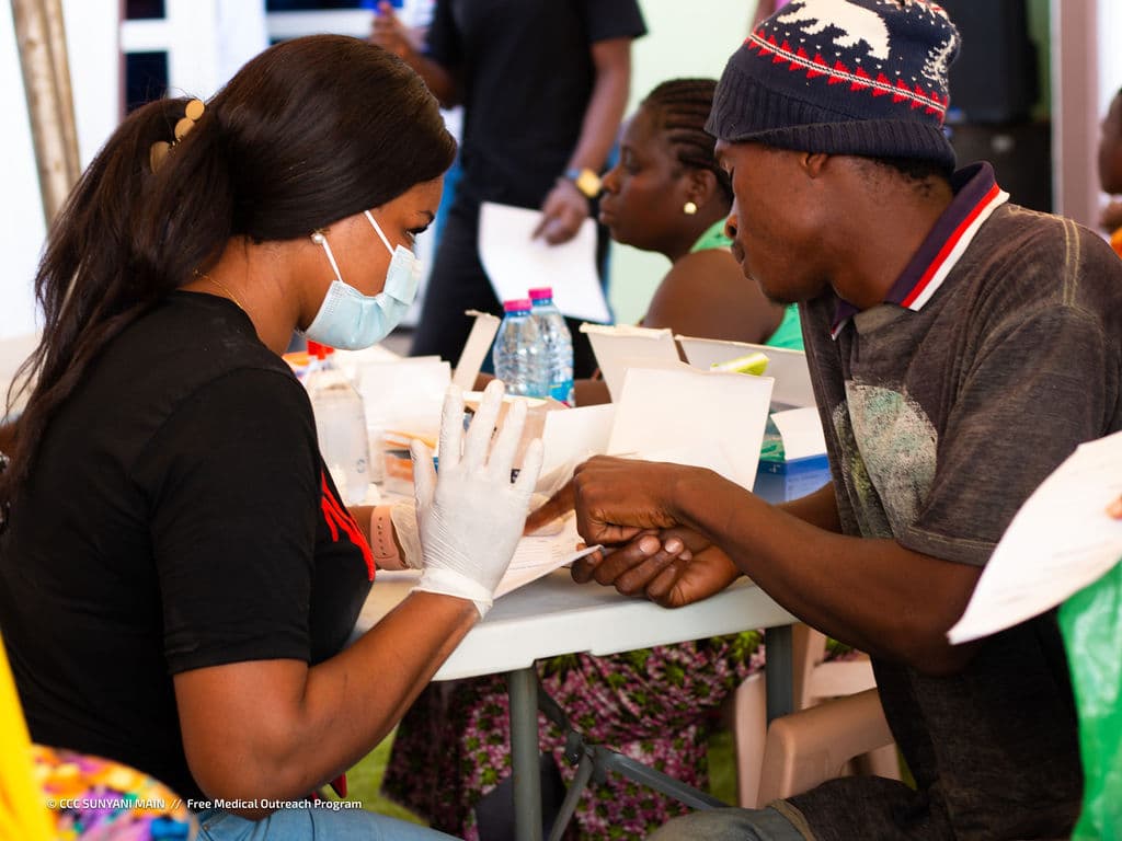 PVH free medical outreach in progress